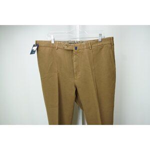 Incotex Dark Brown 100% Cotton Casual Dress Pants Sz 56 NEW